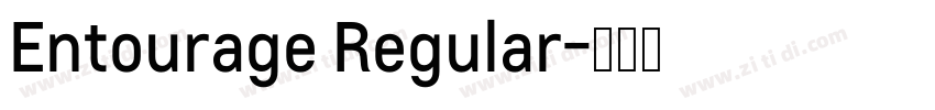 Entourage Regular字体转换